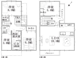 Ｄ棟建物平面図