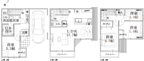 G棟建物平面図