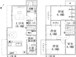 Ｂ・Ｃ棟建物平面図