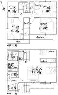 G棟建物平面図