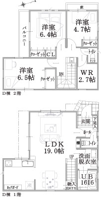 D棟建物平面図