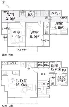 G棟建物平面図