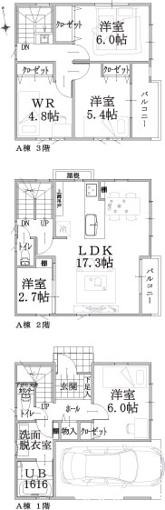 A棟建物平面図