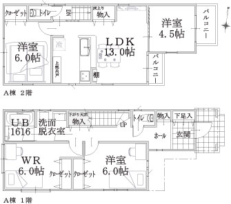 A棟建物平面図