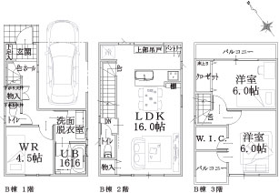 B棟建物平面図