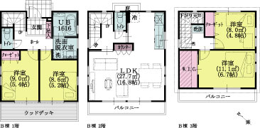 B棟建物平面図