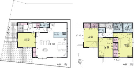 A棟建物平面図