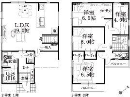 2号棟建物平面図