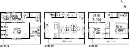 BC棟建物平面図