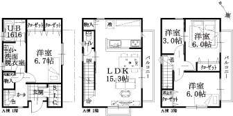 A棟建物平面図