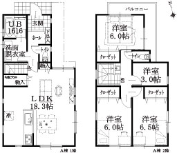 A棟建物平面図