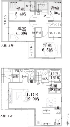 A棟建物平面図