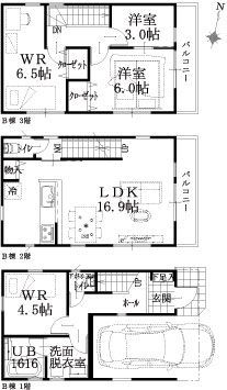 B棟建物平面図