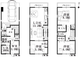 C棟建物平面図