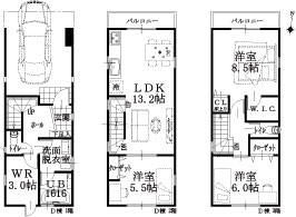 D棟建物平面図