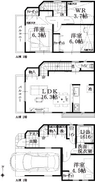 A棟建物平面図