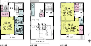 C棟建物平面図