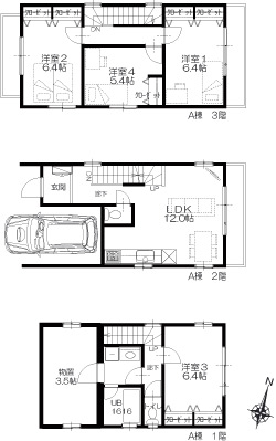 A棟参考建物平面図