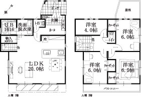 A棟建物平面図