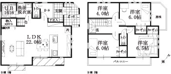 B棟建物平面図