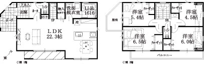 C棟建物平面図