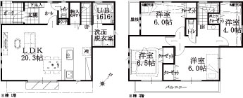 E棟建物平面図