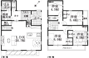 F棟建物平面図