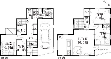 9棟 C棟建物平面図