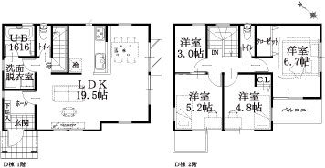 9棟 D棟建物平面図