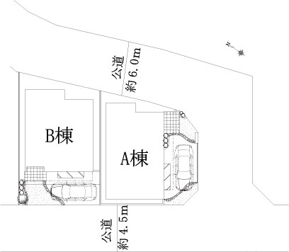 2棟：A・B棟配置図