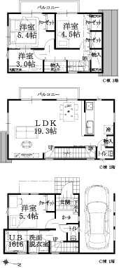 C棟建物平面図