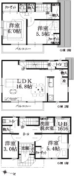 G棟建物平面図