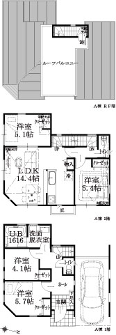 A棟建物平面図