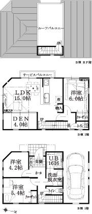 B棟建物平面図