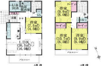 A棟建物平面図