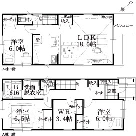 A棟建物平面図