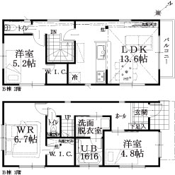 B棟建物平面図