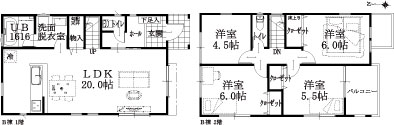 B棟建物平面図