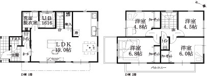 D棟建物平面図