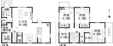 B棟建物平面図