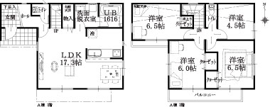 A棟建物平面図