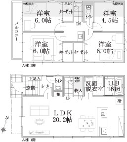 Ａ棟建物平面図