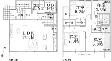 Ｃ棟建物平面図