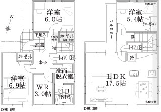 Ｄ棟建物平面図