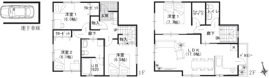 A棟参考建物平面図