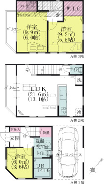 A棟建物平面図