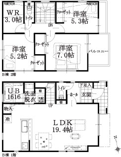 B棟建考平面図