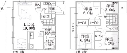 F棟建物平面図