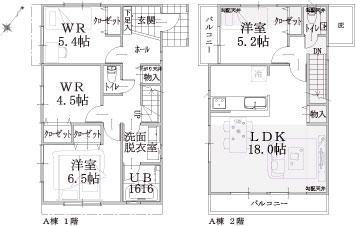 A棟建物平面図