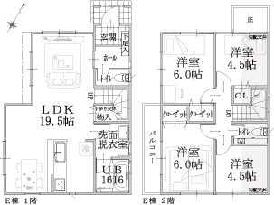 E棟建物平面図